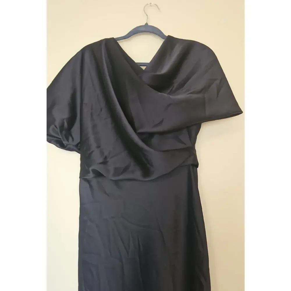 Amsale Slouch Gown – Black – Size 6 - Picture 3 of 6